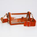  Fold Over Magnetic Snap Gameday Crossbody Clear - 10 COLORS