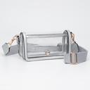  Fold Over Magnetic Snap Gameday Crossbody Clear - 10 COLORS