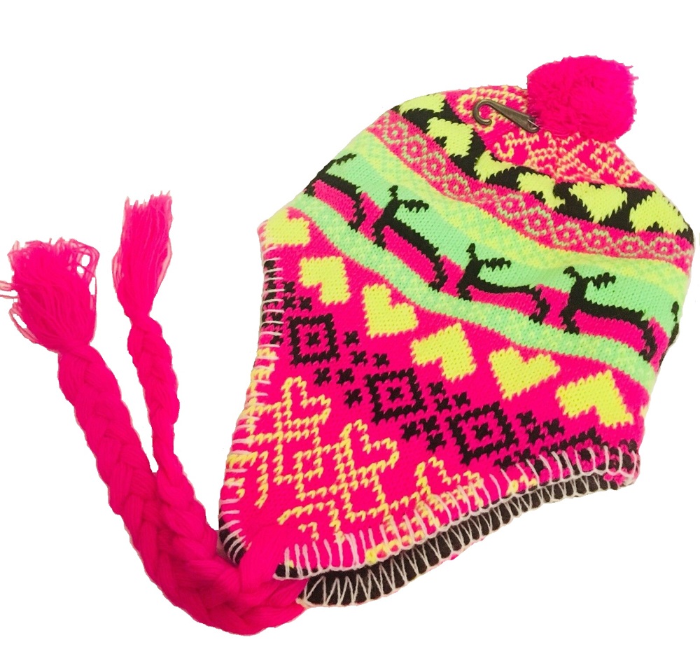 Super Cute Pink Deer Pom Beanie 