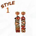 STYLE 1 Happy Thanksgiving  Turkey Day Fall Earrings