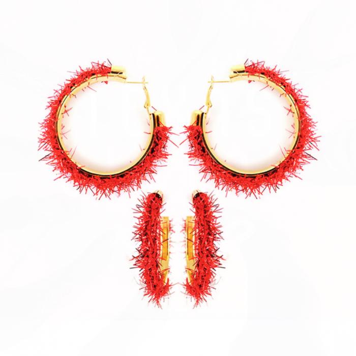 US 4th of July Party Hoops Earrings