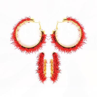 US 4th of July Party Hoops Earrings