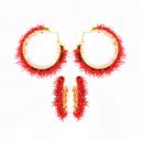  US 4th of July Party Hoops Earrings