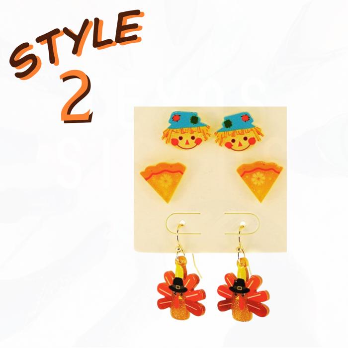 Happy Thanksgiving  Turkey Day Fall Earrings