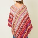 RED Multicolor Fringe Ponchos - 4 Styles