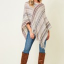 IVORY Multicolor Fringe Ponchos - 4 Styles