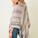 IVORY Multicolor Fringe Ponchos - 4 Styles