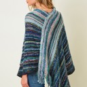 BLUE Multicolor Fringe Ponchos - 4 Styles