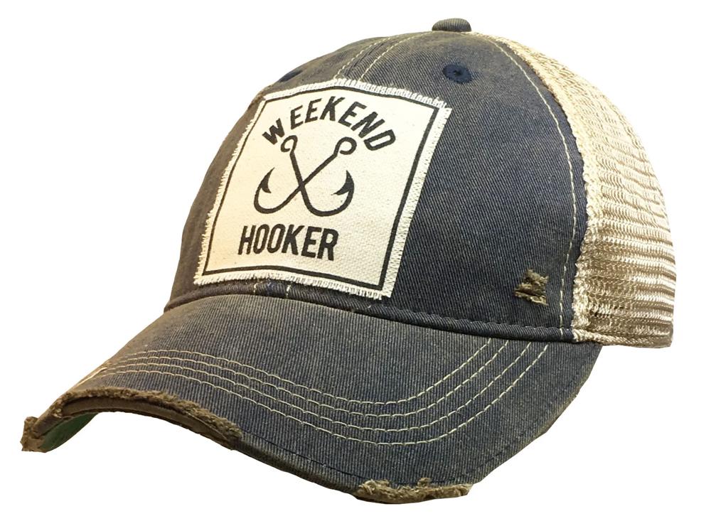 WEEKEND HOOKER FISHING TRUCKER HAT