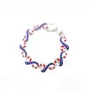  USA FLAG STAR HAT BRACELETS