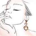  Leopard Heart Drop Earrings