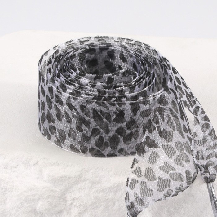 Leopard Satin Organza Shoe Laces - 4 Colors