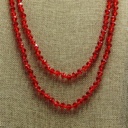  RED 30 - 60 Beaded Necklace - FREE SHIPPING