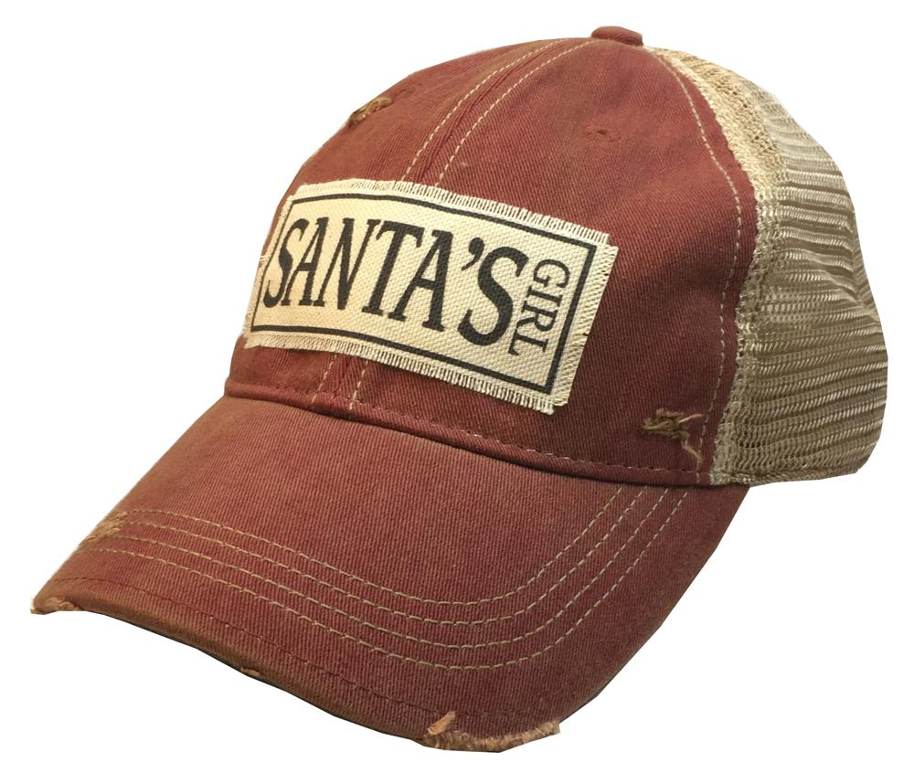 SANTA'S GIRL TRUCKER HAT