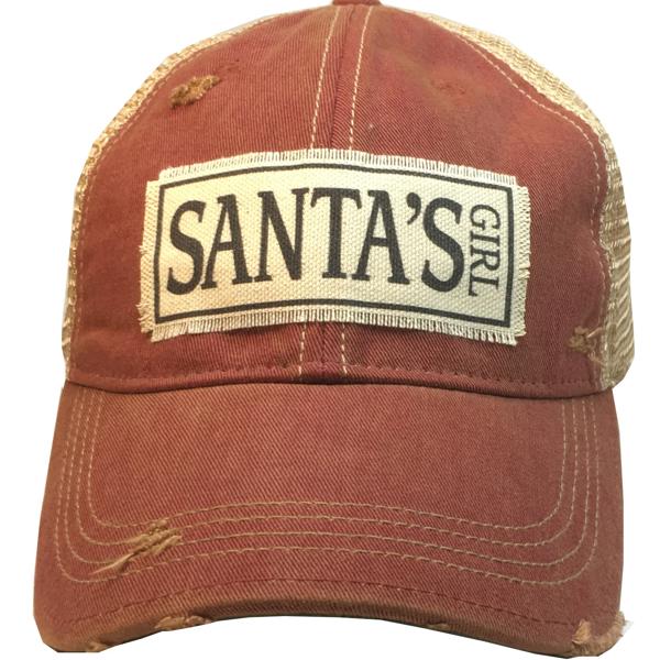 SANTA'S GIRL TRUCKER HAT