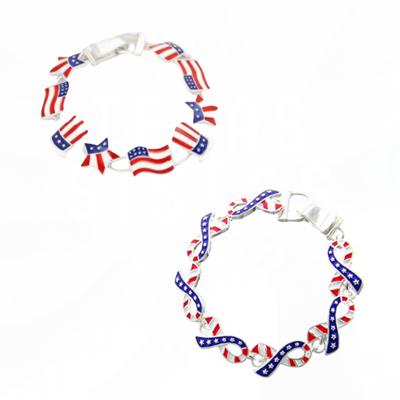 USA FLAG STAR HAT BRACELETS