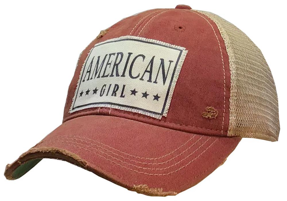 AMERICAN GIRL TRUCKER HAT