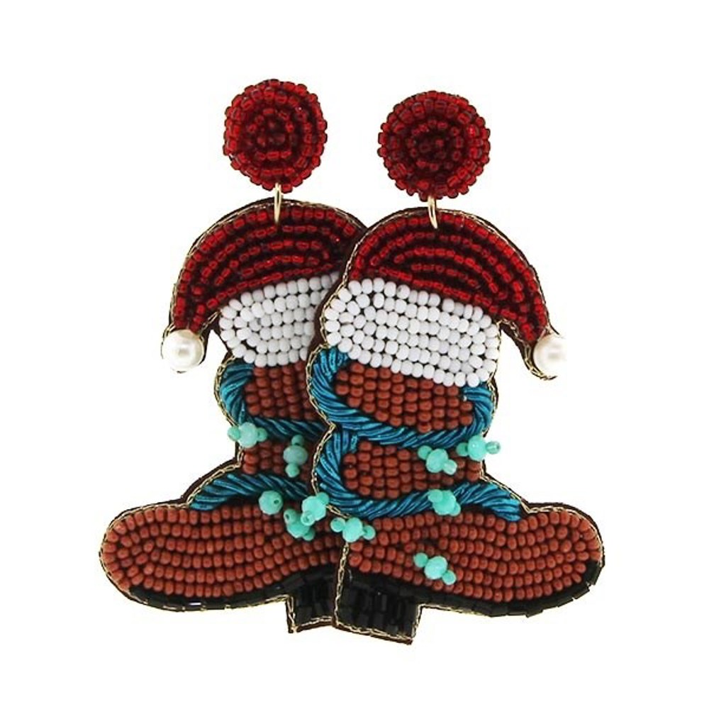 Christmas Seed Bead Earrings Collection - FREE SHIPPING