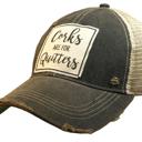  CORKS ARE FOR QUITTERS TRUCKER HAT -FREE SHIPPING