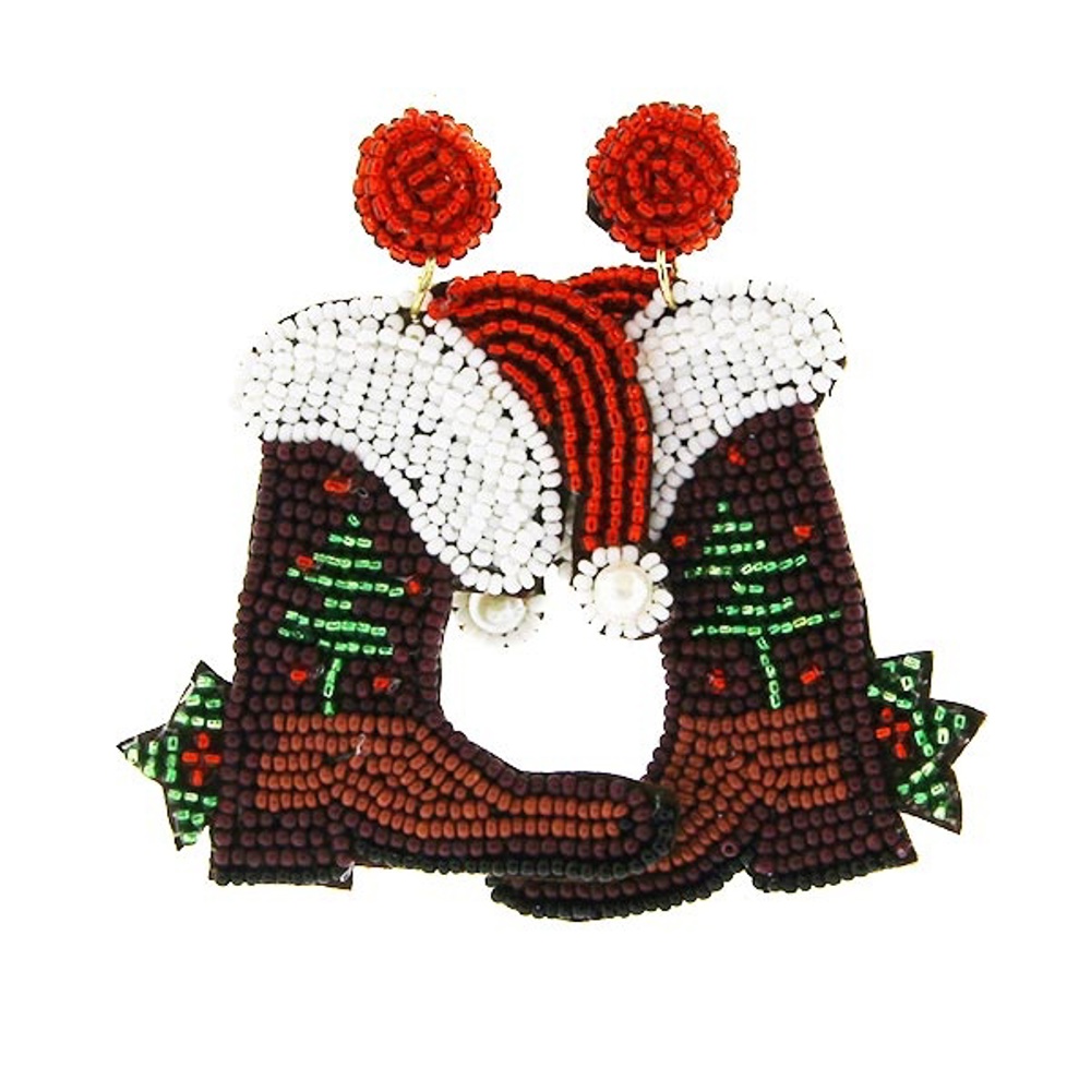 Christmas Seed Bead Earrings Collection - FREE SHIPPING