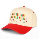  C.C Don't Get Your Tinsel In A Tangle Embroidered Hat Red