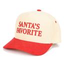  CHRISTMAS C.C Santa's Favorite Embroidered Corduroy Hat RED