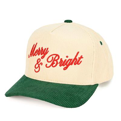 CHRISTMAS C.C Merry & Bright Corduroy Hat GREEN