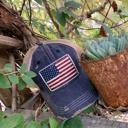  AMERICAN FLAG TRUCKER HAT