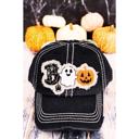 BOO GHOST HALLOWEEN Patch Hats - Orange or Black
