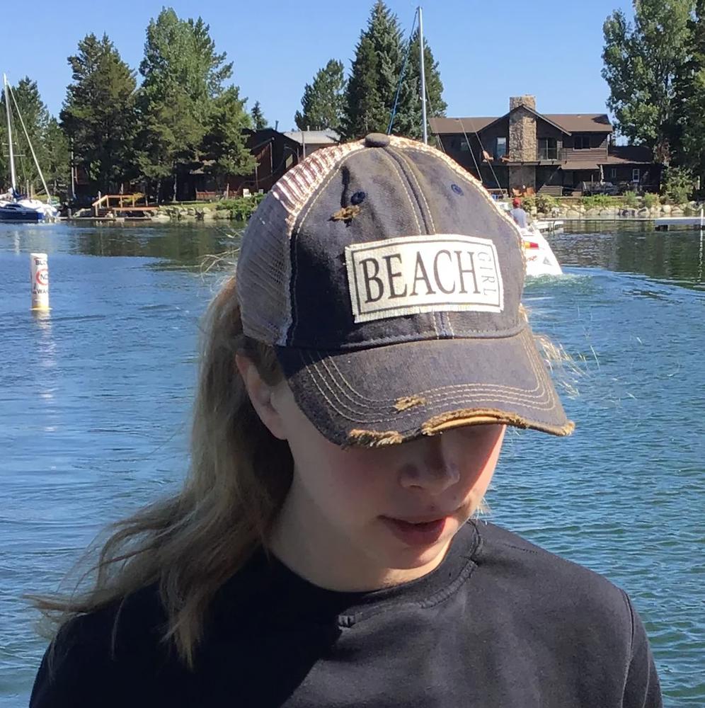 BEACH GIRL TRUCKER HAT