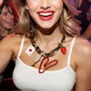  Leopard HEARTS Charm Adjustable Scarf Necklace Bling Heart