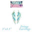 Blue Seed Bead Fringe Earrings - 2 Styles - Free Shipping