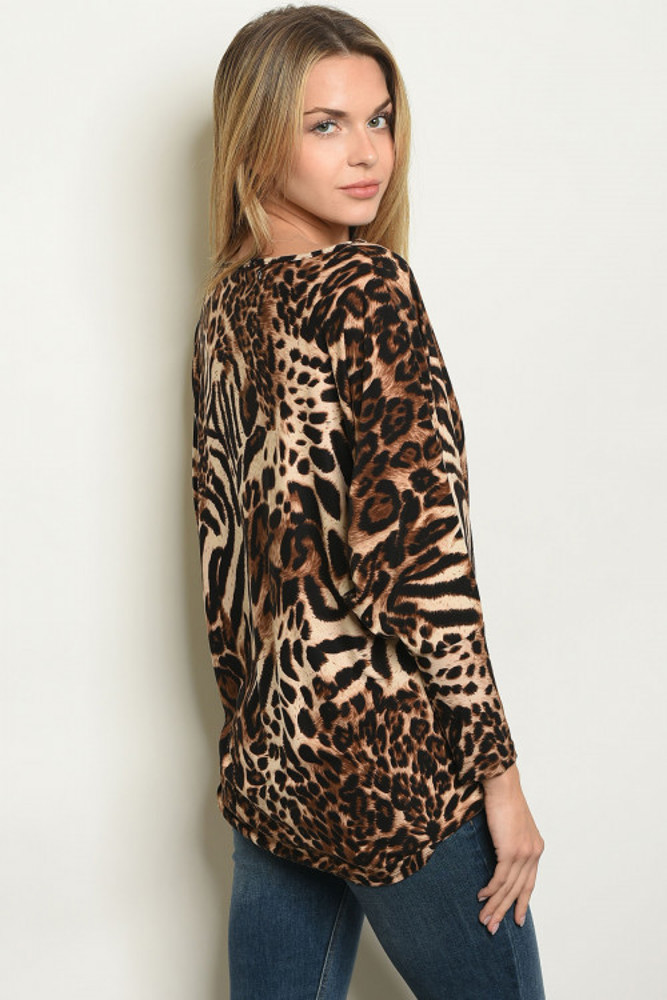 Super Cute Leopard Twist Top