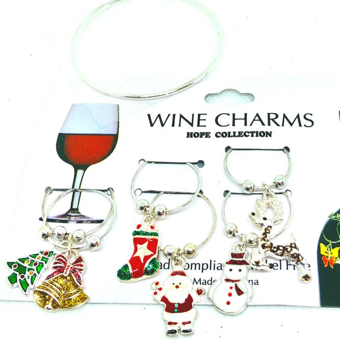 CHRISTMAS WINE CHARMS