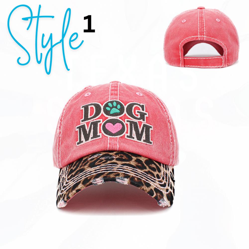 Dog Mom Leopard Bill Hats - FREE SHIPPING