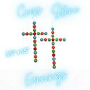  Multi Color Stone Cross Earrings - FREE SHIPPING