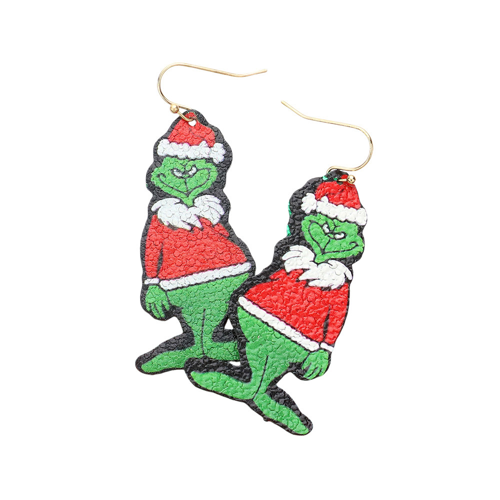 Full on GRINCH Dangle Earrings