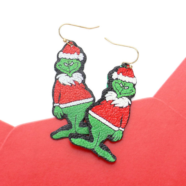 Full on GRINCH Dangle Earrings