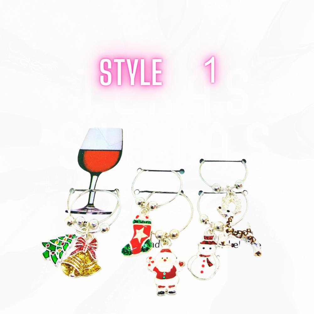 CHRISTMAS WINE CHARMS