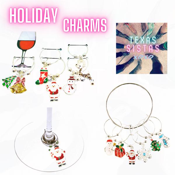 CHRISTMAS WINE CHARMS