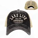  LAKE LIFE TRUCKER HATS - MUSTARD OR BLACK - FREE SHIPPING