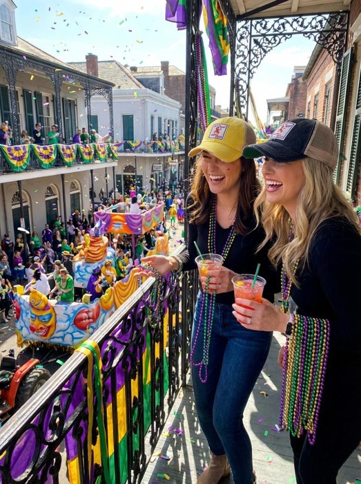 LET'S GET CRAY CRAY Crawfish & Mardis Gras Season Trucker Hats - Many Colors