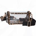  Fold Over Magnetic Snap Gameday Crossbody Clear - 10 COLORS