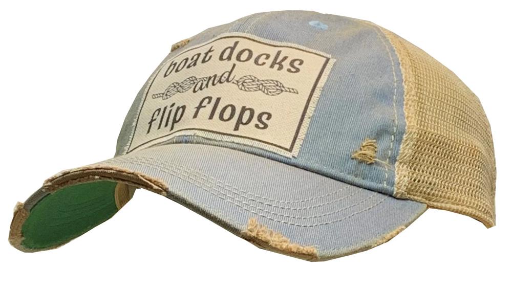 boat docks and flip flops Trucker Hat