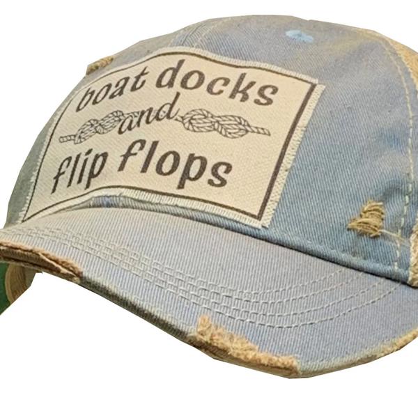 boat docks and flip flops Trucker Hat