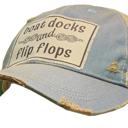  boat docks and flip flops Trucker Hat