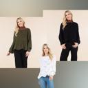  Super Cute Chenile Poncho Sweaters - Olive, White or Black