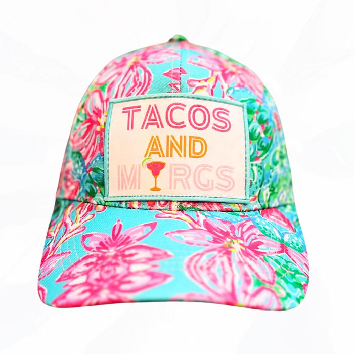 TACOS AND MARGS FLORAL HAT