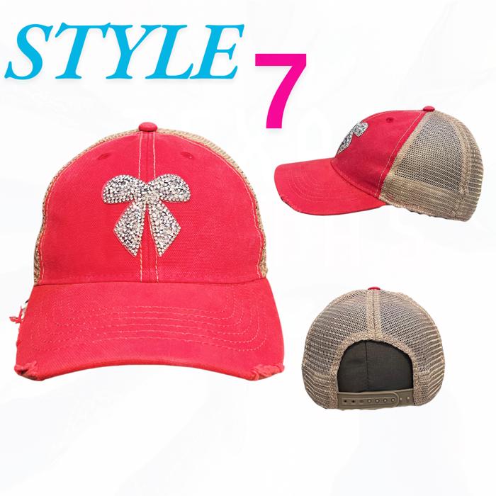 TEXAS SISTAS BLING BOW HATS