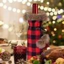  Sassy Holiday Fur Wine Liquor Bags - FREE SHIPPING